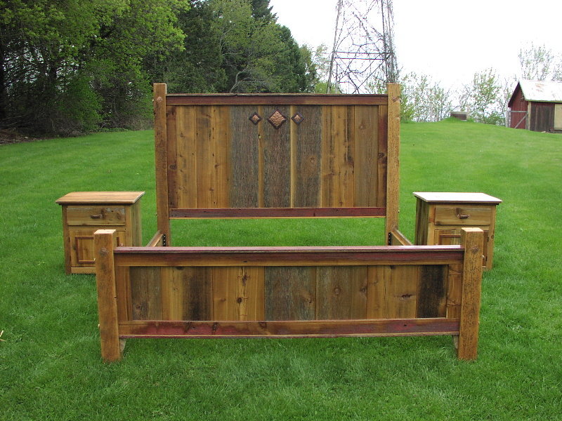 Old Barn Wood Bed Frame