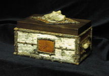 Custom Gifts - Birch Box With Walnut Lid