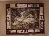Custom Picture Frame - Wolf Art 
						Print