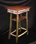 Custom Adirondack Designs - Birch Table With Alder Legs