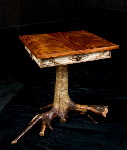 Lamp Table With Birch Root Base