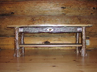 Adirondack Furniture - Coffee Table Of Burr Oak