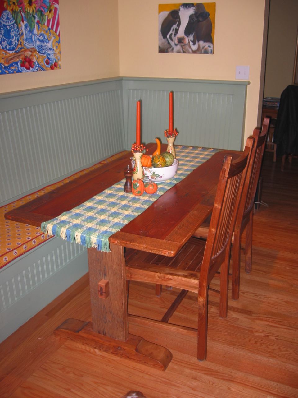 Custom Harvest Table - Small Kitchen Nook Table